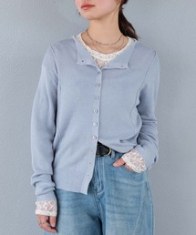 ラウンドネックニットカーディガン