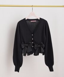 Maison de FLEUR | リボンカーディガン(カーディガン/ボレロ)