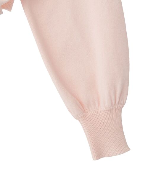 Maison de FLEUR（メゾンドフルール）の「リボンカーディガン（カーディガン/ボレロ・レディース・ブラック/ピンク・FREE）」の8枚目の写真