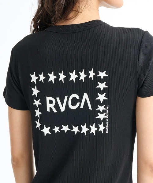 RVCA(ルーカ)の「RVCA ウィメンズ EMSCRIPT CROPPED SS Tシャツ 【2026年春夏モデル】(Tシャツ/カットソー・レディース・ホワイト/ブラック/ブラウン系その他・SMALL/MEDIUM/LARGE)」の7枚目の写真