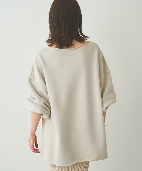 Whim Gazette（ウィムガゼット）の「【WEB＆一部店舗限定カラー】リラックススウェットプルオーバー（スウェット・レディース・グレイッシュベージュ/チャコールグレー/ライトグレー・FREE）」の8枚目の写真