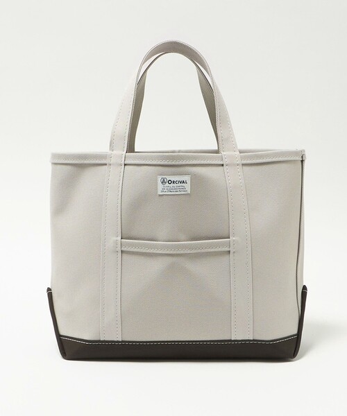 ORCIVAL(オーシバル)の「【WEB限定】<ORCIVAL> TOTE M(トートバッグ・レディース・ライトブルー/ライトグレー・FREE)」の2枚目の写真