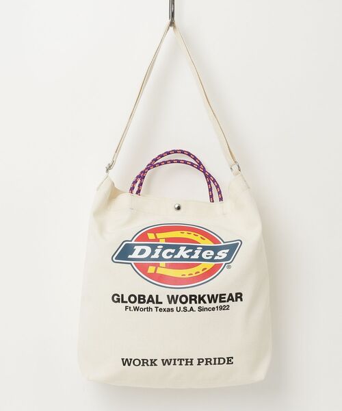 ONE DAY KMC （ワンデイケーエムシー）の「DICKIES / DK LOGO PRINT ROPE 2WAY SHOULDER / 81638600（ショルダーバッグ・メンズ・オフホワイト/アイボリー/ブラック・ONESIZE）」の2枚目の写真