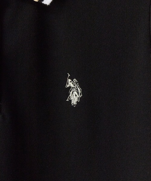 U.S. POLO ASSN.(ユーエスポロアッスン)の「U.S. POLO ASSN./ユーエスポロアッスン ラインデザイン ロゴ刺繍 ポロシャツ 秋 秋服 2026年秋冬(ポロシャツ・レディース・オフホワイト/ブラック/ネイビー/イエロー/ピンク・M/L)」の7枚目の写真