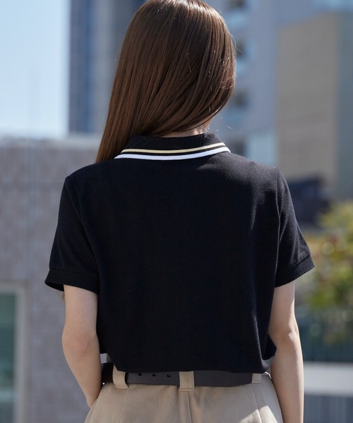U.S. POLO ASSN.(ユーエスポロアッスン)の「U.S. POLO ASSN./ユーエスポロアッスン ラインデザイン ロゴ刺繍 ポロシャツ 秋 秋服 2026年秋冬(ポロシャツ・レディース・オフホワイト/ブラック/ネイビー/イエロー/ピンク・M/L)」の22枚目の写真