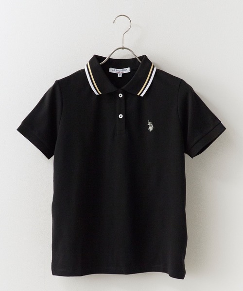 U.S. POLO ASSN.(ユーエスポロアッスン)の「U.S. POLO ASSN./ユーエスポロアッスン ラインデザイン ロゴ刺繍 ポロシャツ 秋 秋服 2026年秋冬(ポロシャツ・レディース・オフホワイト/ブラック/ネイビー/イエロー/ピンク・M/L)」の17枚目の写真