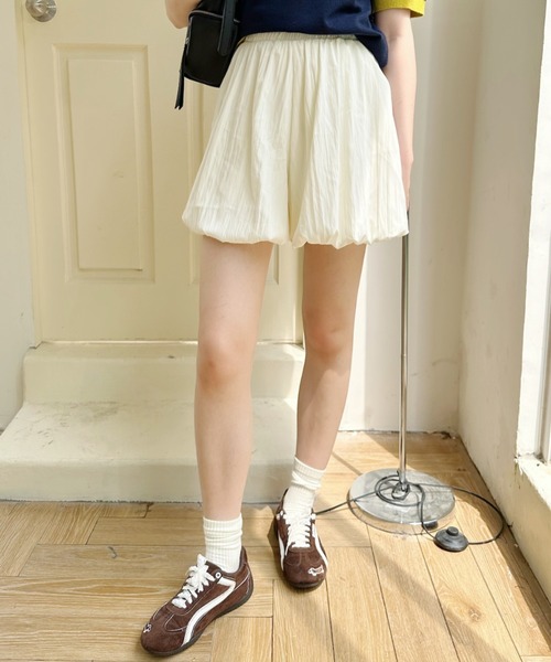 Ada.(エイダ)の「ギャザー ボリューム シンプル バルーン ショート パンツ(その他パンツ・レディース・ブラック/ベージュ/ホワイト・FREE)」の18枚目の写真