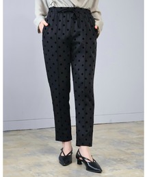 Doumoi（ドゥモエ）の「ドット柄　センターライン　テーパード　パンツ（その他パンツ）」