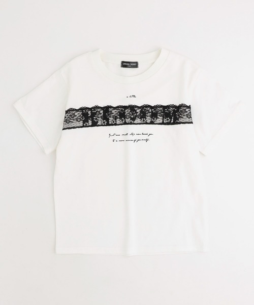 URBAN CHERRY(アーバンチェリー)の「【綿100%/吸水速乾】フラワーロゴプリントレースTシャツ(Tシャツ/カットソー・キッズ・ピンク/ネイビー/ホワイト・150cm/140cm/130cm/120cm/110cm)」の16枚目の写真