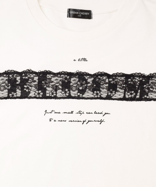 URBAN CHERRY(アーバンチェリー)の「【綿100%/吸水速乾】フラワーロゴプリントレースTシャツ(Tシャツ/カットソー・キッズ・ピンク/ネイビー/ホワイト・150cm/140cm/130cm/120cm/110cm)」の21枚目の写真