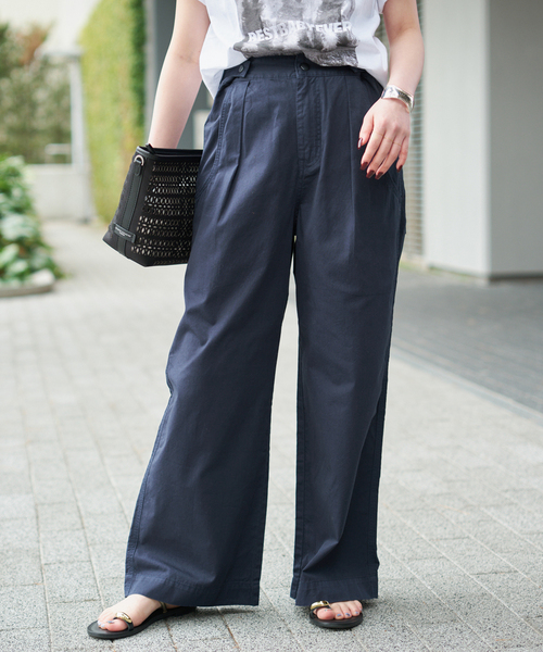 ライトコットンストレートパンツ（その他パンツ）｜Spick & Span