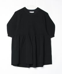CLANE（クラネ）の「PEPLUM HALF SLEEVE KNIT TOPS（ニット/セーター）」