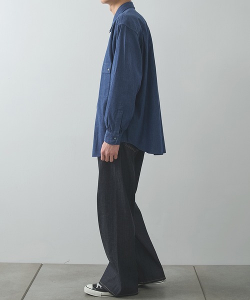 Marvine Pontiak shirt makers（マービンポンティアックシャツメーカーズ）の「【Marvine Pontiak shirt makers】CPO SH（シャツ/ブラウス・メンズ・インディゴブルー・FREE）」の3枚目の写真