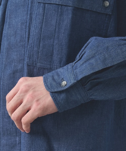 Marvine Pontiak shirt makers（マービンポンティアックシャツメーカーズ）の「【Marvine Pontiak shirt makers】CPO SH（シャツ/ブラウス・メンズ・インディゴブルー・FREE）」の6枚目の写真