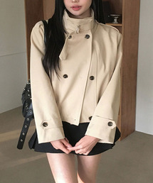 VIVID LADY（ビビッドレディー）の「ハイネックベルト ショート ブルゾン ジャケット（ブルゾン）」