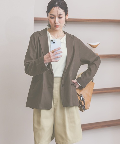 GLOBAL WORK（グローバルワーク）の「ヘンリーネック長袖/660941（Tシャツ/カットソー・レディース・ライトグレー/ホワイト/イエロー・LARGE/MEDIUM）」の20枚目の写真