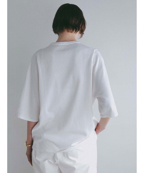 HER.(ハー)の「コットンナイロンニットTシャツ(ニット/セーター・レディース・グレー/ホワイト・フリー)」の10枚目の写真