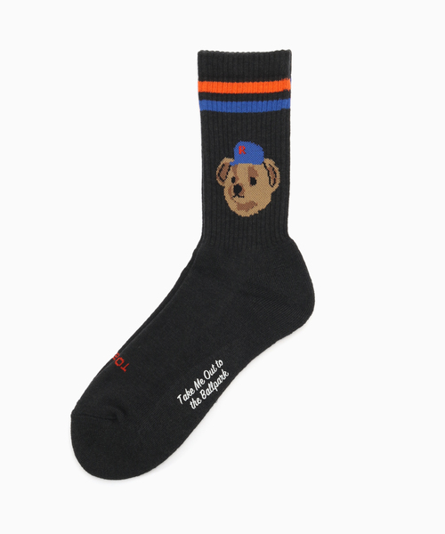 ROSTER SOX(ロスターソックス)の「ROSTER SOX / ロスターソックス TEAM BEAR(ソックス/靴下・メンズ・ホワイト/ブラック・SMALL/MEDIUM)」の2枚目の写真
