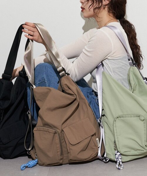 CIAOPANIC TYPY（チャオパニックティピー）の「【KAIRI企画】ミニショルダー付きマルチBAG（トートバッグ・レディース・ベージュ/カーキ/ブラック・ONE SIZE）」の4枚目の写真