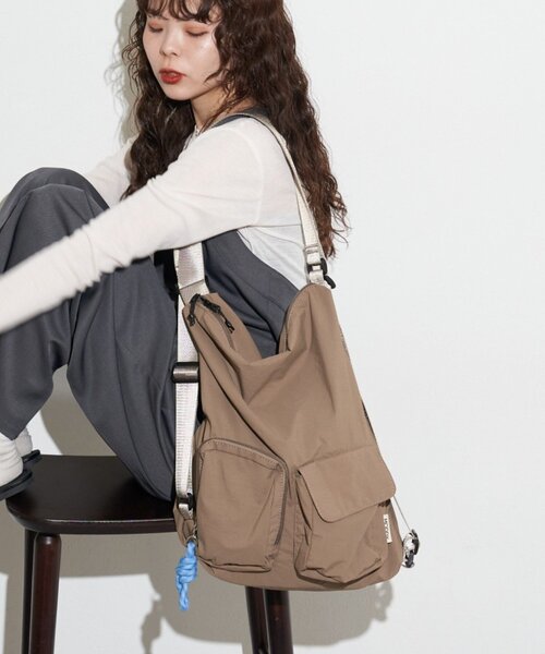 CIAOPANIC TYPY（チャオパニックティピー）の「【KAIRI企画】ミニショルダー付きマルチBAG（トートバッグ・レディース・ベージュ/カーキ/ブラック・ONE SIZE）」の8枚目の写真