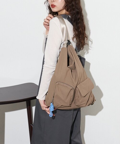 CIAOPANIC TYPY（チャオパニックティピー）の「【KAIRI企画】ミニショルダー付きマルチBAG（トートバッグ・レディース・ベージュ/カーキ/ブラック・ONE SIZE）」の9枚目の写真