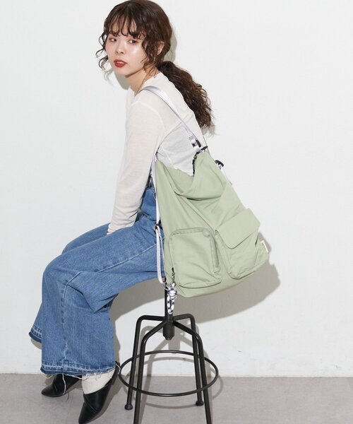 CIAOPANIC TYPY（チャオパニックティピー）の「【KAIRI企画】ミニショルダー付きマルチBAG（トートバッグ・レディース・ベージュ/カーキ/ブラック・ONE SIZE）」の21枚目の写真