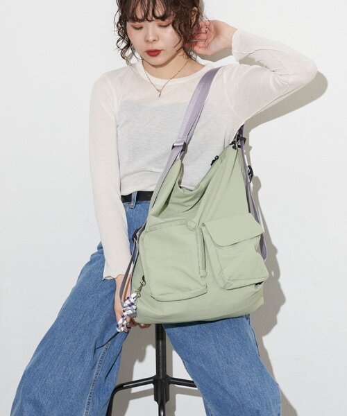 CIAOPANIC TYPY（チャオパニックティピー）の「【KAIRI企画】ミニショルダー付きマルチBAG（トートバッグ・レディース・ベージュ/カーキ/ブラック・ONE SIZE）」の22枚目の写真