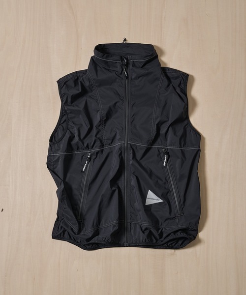 and wander/アンドワンダー】PERTEX wind vest（ベスト）｜and wander