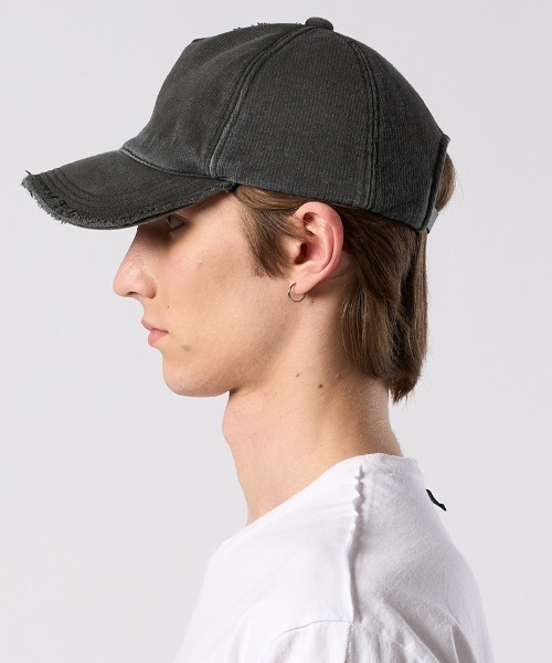 wjk（ダヴルジェイケイ）の「mko13619- jersey B.B.cap ベースボールキャップ(8988 mj51j)（キャップ・メンズ・ブラック/チャコール・FREE）」の8枚目の写真