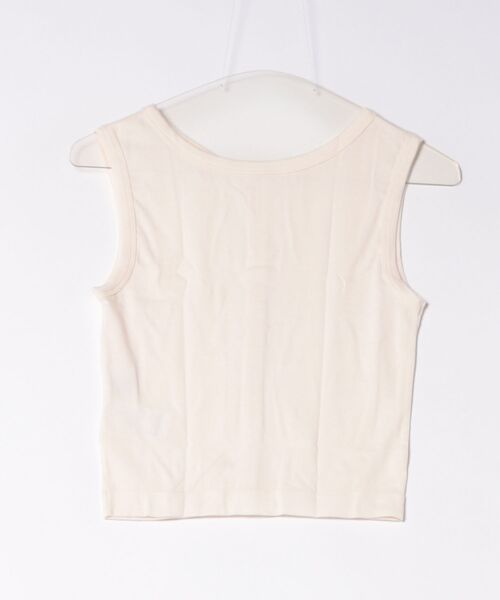 MILLER(ミラー)の「【Robert P. Miller】ウールレーヨン パネルリブ タンクトップ RM264-2289(タンクトップ・レディース・アイボリー/ブラウン/チャコールグレー・FREE)」の4枚目の写真