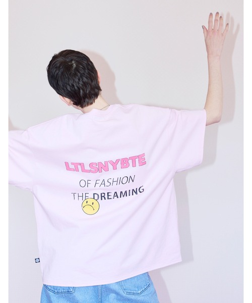Little sunny bite(リトルサニーバイト)の「/Little sunny bite/ logo big tee(Tシャツ/カットソー・レディース・ホワイト/ピンク/ブラック・MEDIUM/SMALL)」の8枚目の写真