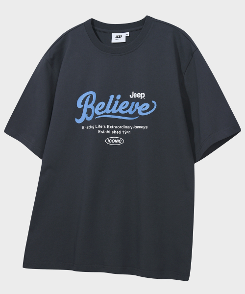 JEEP(ジープ)の「ジープビリーブ クラックロゴ 半袖Tシャツ (JR5TSU162DG)(Tシャツ/カットソー・レディース・その他・LARGE/MEDIUM/SMALL/X-LARGE/2XL)」の1枚目の写真