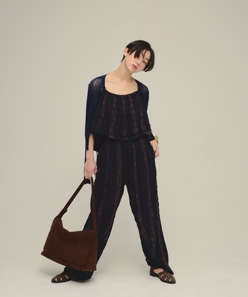 eL（エル）の「【eL】Made in India Stripe Pants/645472（その他パンツ・レディース・ホワイト系その他/ブラック系その他/ブラウン系その他・FREE）」の9枚目の写真