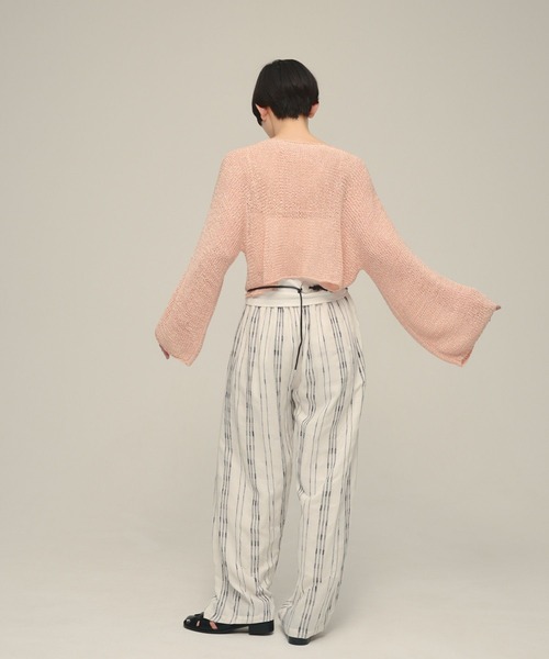 eL（エル）の「【eL】Made in India Stripe Pants/645472（その他パンツ・レディース・ホワイト系その他/ブラック系その他/ブラウン系その他・FREE）」の6枚目の写真