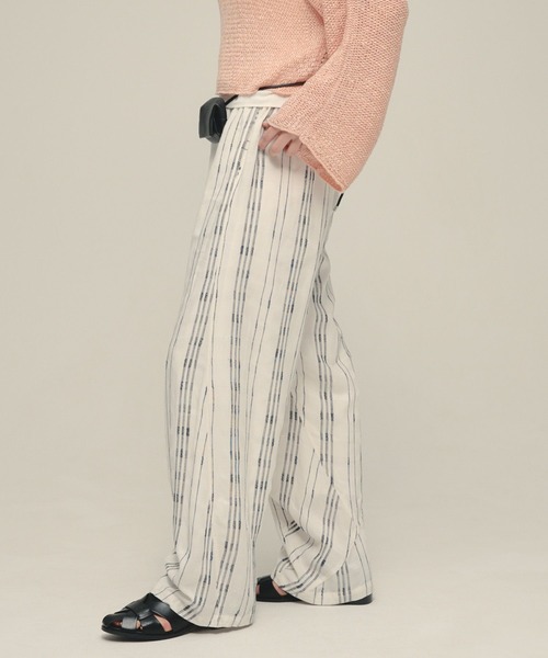 eL（エル）の「【eL】Made in India Stripe Pants/645472（その他パンツ・レディース・ホワイト系その他/ブラック系その他/ブラウン系その他・FREE）」の7枚目の写真