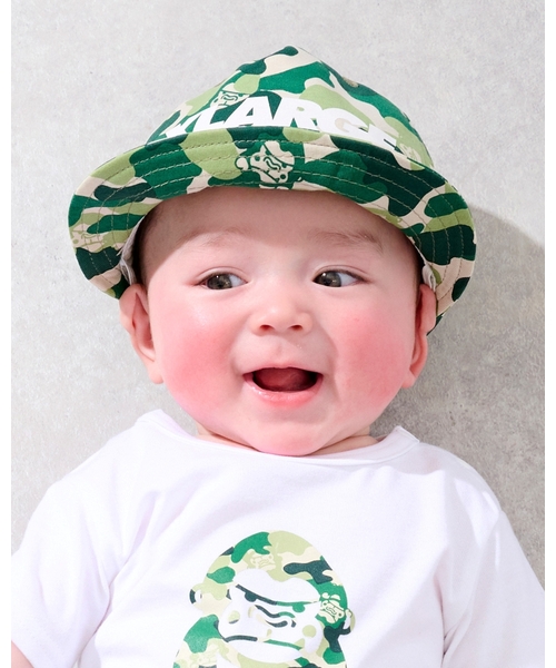 ファニーゴリラカモ総柄 ベビーキャップ（キャップ）｜XLARGE KIDS