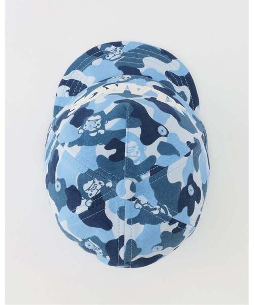 XLARGE KIDS（エクストララージキッズ）の「ファニーゴリラカモ総柄 ベビーキャップ（キャップ・キッズ・ブルー/グリーン・48-50cm）」の8枚目の写真