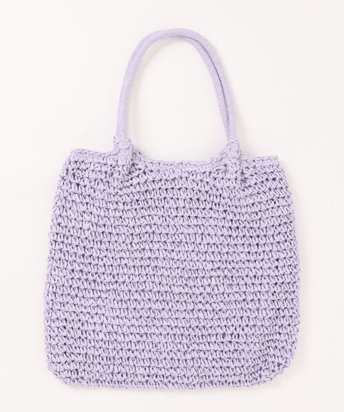 styiro(スタイロ)の「A4収納 軽量ペーパートートバッグ かごバッグ(かごバッグ・レディース・グリーン/パープル/オレンジ/ブラック/ブルー・FREE)」の11枚目の写真
