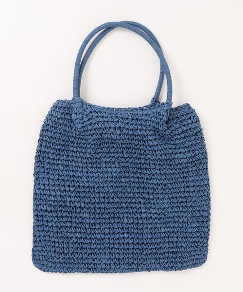 styiro(スタイロ)の「A4収納 軽量ペーパートートバッグ かごバッグ(かごバッグ・レディース・グリーン/パープル/オレンジ/ブラック/ブルー・FREE)」の13枚目の写真