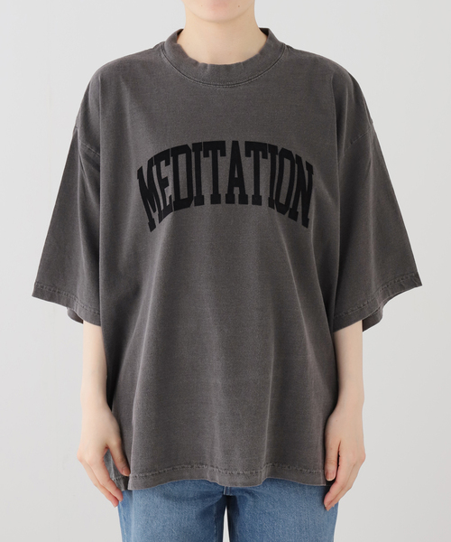 is-ness（イズネス）の「ISNESS MUSIC/イズネス ミュージック MEDITATION Tシャツ IMP7_26_FLMEDITATION（Tシャツ/カットソー・レディース・チャコールグレー・MEDIUM）」の8枚目の写真
