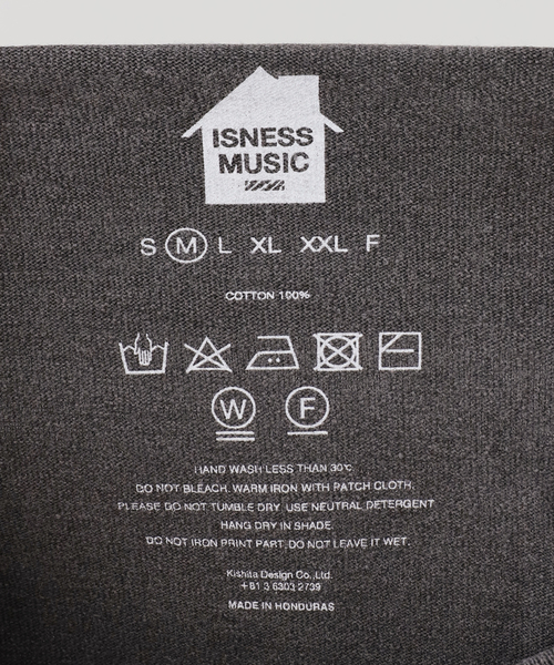 is-ness（イズネス）の「ISNESS MUSIC/イズネス ミュージック MEDITATION Tシャツ IMP7_26_FLMEDITATION（Tシャツ/カットソー・レディース・チャコールグレー・MEDIUM）」の3枚目の写真