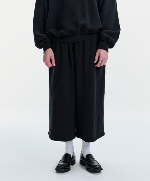 COOTIE PRODUCTIONS（クーティープロダクションズ）の「Venice Sweat Shin Cut Wide Easy Pants（スウェットパンツ・メンズ・ブルー系その他/ブラック・MEDIUM/SMALL/LARGE/X-LARGE）」の6枚目の写真