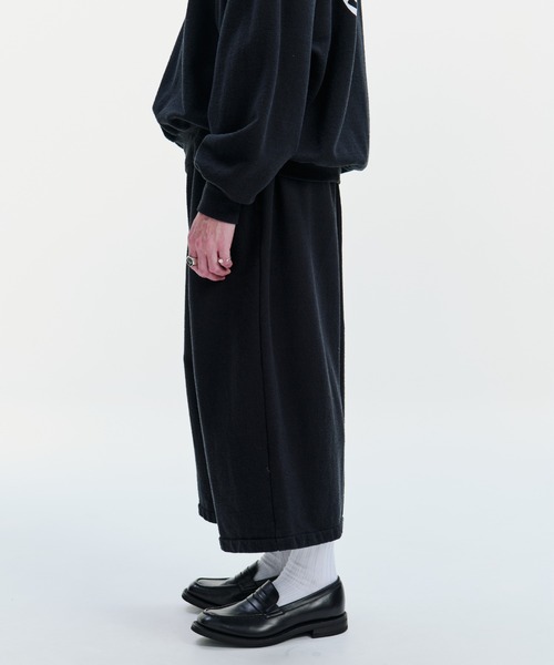 COOTIE PRODUCTIONS（クーティープロダクションズ）の「Venice Sweat Shin Cut Wide Easy Pants（スウェットパンツ・メンズ・ブルー系その他/ブラック・MEDIUM/SMALL/LARGE/X-LARGE）」の7枚目の写真