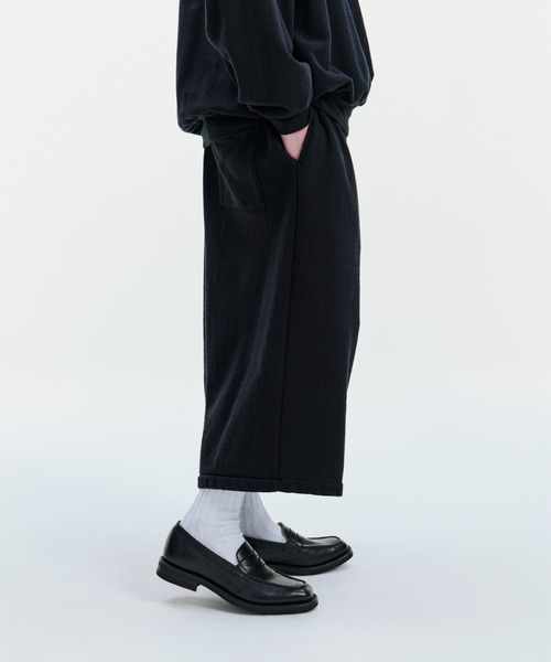COOTIE PRODUCTIONS（クーティープロダクションズ）の「Venice Sweat Shin Cut Wide Easy Pants（スウェットパンツ・メンズ・ブルー系その他/ブラック・MEDIUM/SMALL/LARGE/X-LARGE）」の8枚目の写真