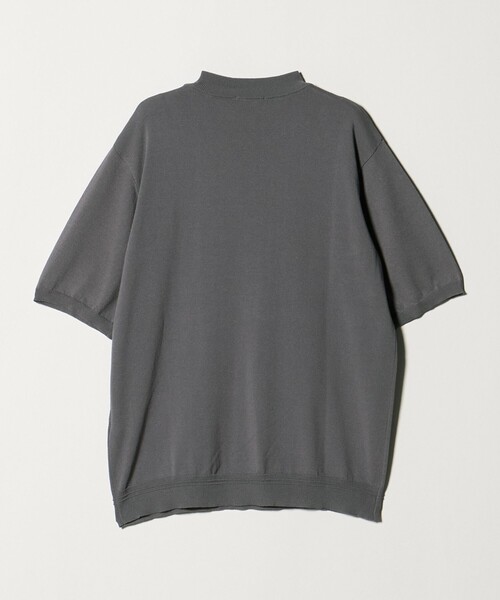 green label relaxing(グリーンレーベルリラクシング)の「【WEB限定】JUST fit ジャケイン モックネック 半袖 ニット(ニット/セーター・メンズ・ブラック/ダークブラウン/ダークグレー/グレー系・L/M/XL/S)」の18枚目の写真