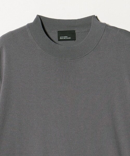 green label relaxing(グリーンレーベルリラクシング)の「【WEB限定】JUST fit ジャケイン モックネック 半袖 ニット(ニット/セーター・メンズ・ブラック/ダークブラウン/ダークグレー/グレー系・L/M/XL/S)」の19枚目の写真