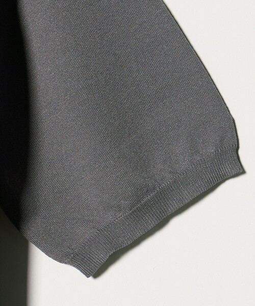 green label relaxing(グリーンレーベルリラクシング)の「【WEB限定】JUST fit ジャケイン モックネック 半袖 ニット(ニット/セーター・メンズ・ブラック/ダークブラウン/ダークグレー/グレー系・L/M/XL/S)」の20枚目の写真