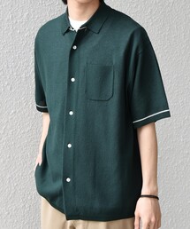 SHIPS any:〈手洗い可能〉TEXBRID(R) ドライタッチ サマー ニット シャツ◇