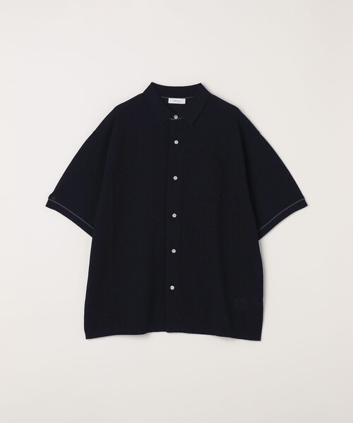 SHIPS any（シップス エニィ）の「SHIPS any:〈手洗い可能〉TEXBRID(R) ドライタッチ サマー ニット シャツ◇（シャツ/ブラウス・メンズ・ブラック/ネイビー/グリーン・LARGE/MEDIUM）」の8枚目の写真