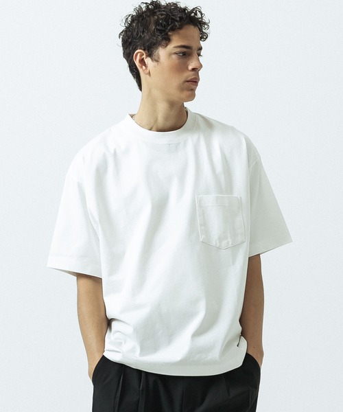 SLICK(スリック)の「【SLICK/スリック】Heavy Weight Sorona Jersey Pocket T-shirt/ヘヴィーウェイトソロナジャージポケットTシャツ(Tシャツ/カットソー・メンズ・ブルー/ホワイト/グレイッシュベージュ/ブラック・3/1/2)」の7枚目の写真